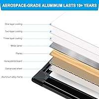 Vista 2 de H-Qprobd 72"x48" White Board for Wall Large Magnetic Dry Erase Board with Black Aluminum Frame, Presentation Whiteboard Suitable for Home, Office