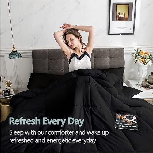 Vista 53 de Maple Down Edredón Blanco,Negro,Gris,Marrón claro