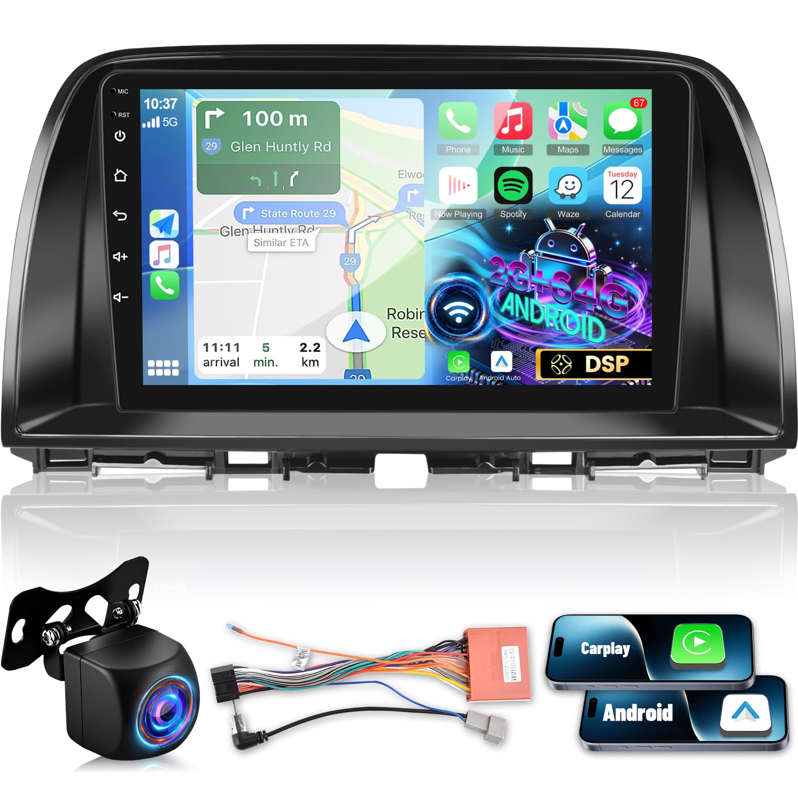 Amazon.com: NHOPEEW [2+64G] for Mazda CX5 CX-5 CX 5 2012-2015