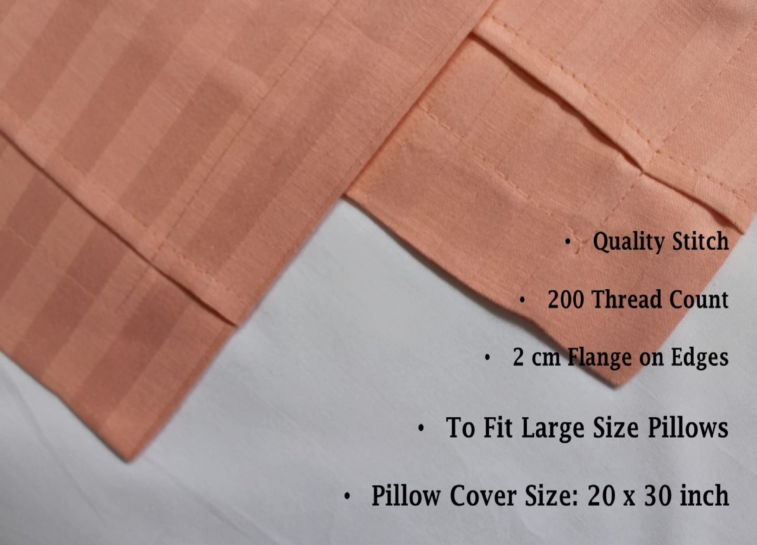 Buy Trance Home Linen 200 TC100% Cotton Large Size 20x30 inch