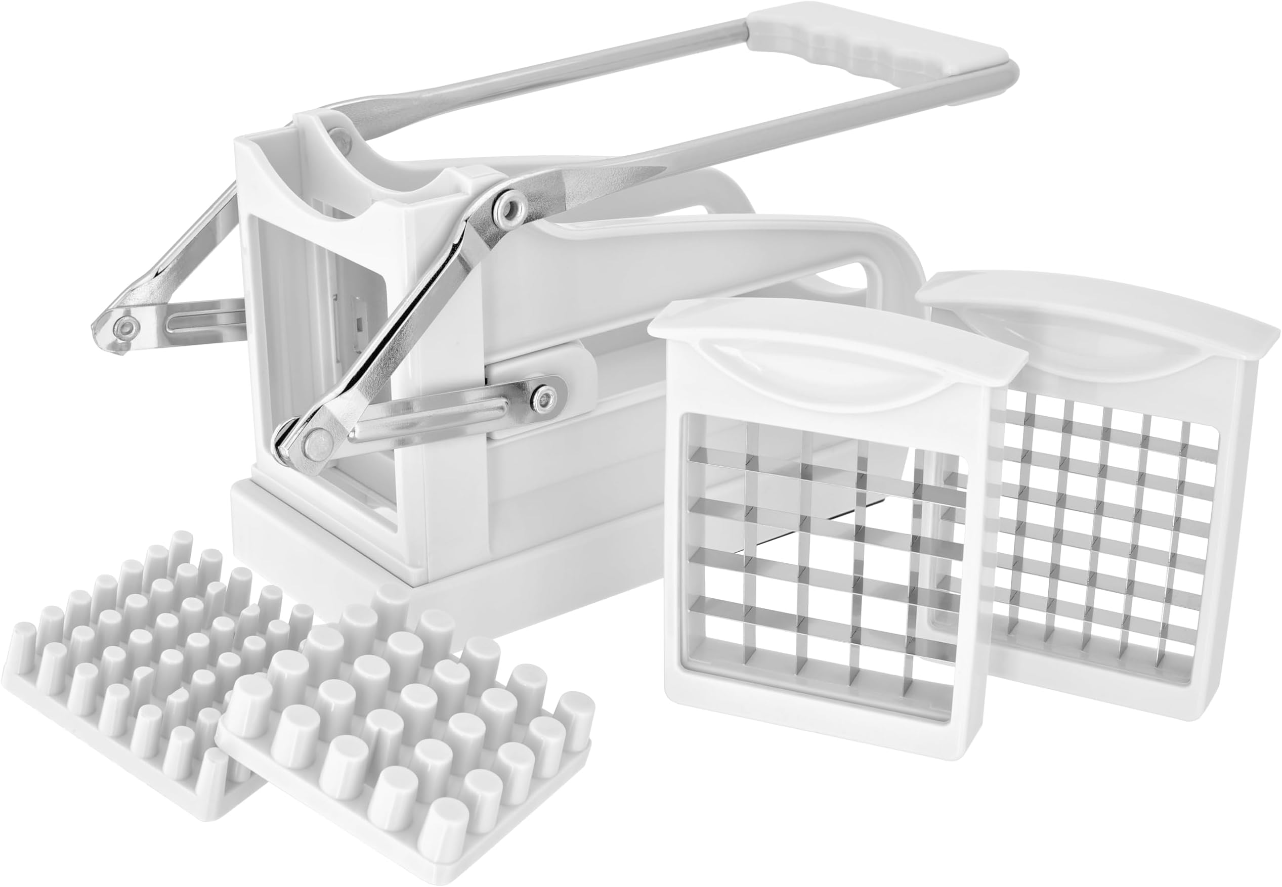 Judge Potato Chipper with 2 Cutters, White