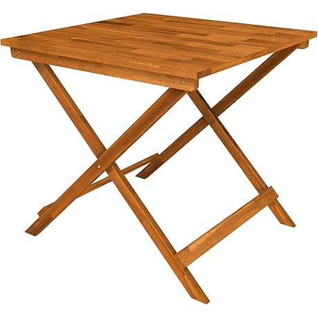 Interbuild Real Wood Sydney Wood Folding Indoor Outdoor Small Table: A Pocket-Sized Oasis