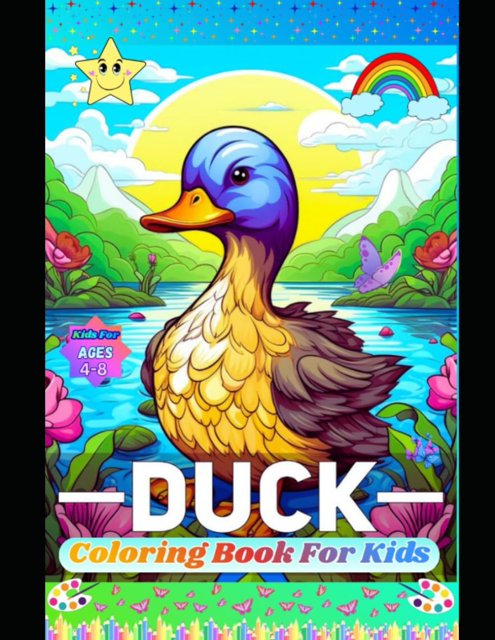 Cute Ducks Coloring Book for Kids Ages 4–8: Fun, Easy, and Adorable Duck Illustrations to Color for Preschool and Early Elementary Kids