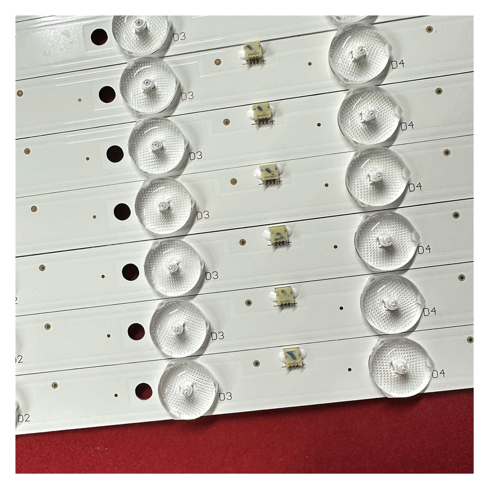 Striscia di retroilluminazione a LED for TV da 75" JJ-0613-D75080702AM-S | 823mm 14 lampade 31-750-8Q1-03 J 0606-75Q-2P7S-JJ