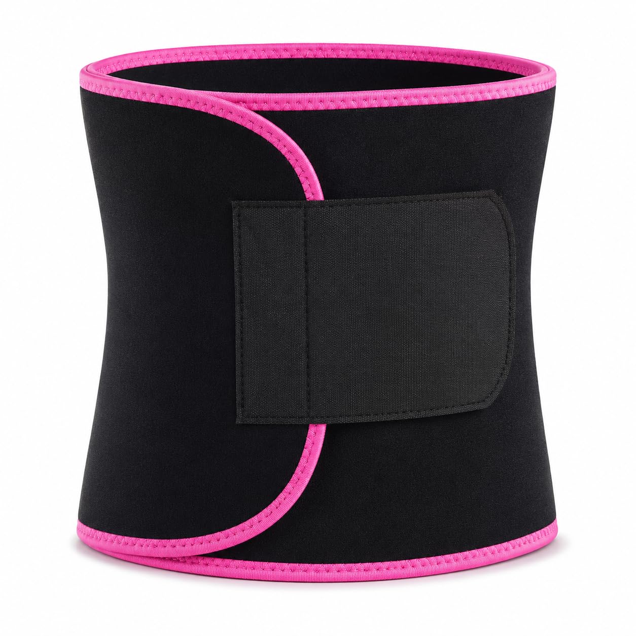 Sweat Belt for Fat Loss & Back Pain Relief | Unisex Adjustable Slim Belt for Women | Workout Sauna Belt for Weight Loss, Lumbar Support, Posture Correction Black and Red-image-28