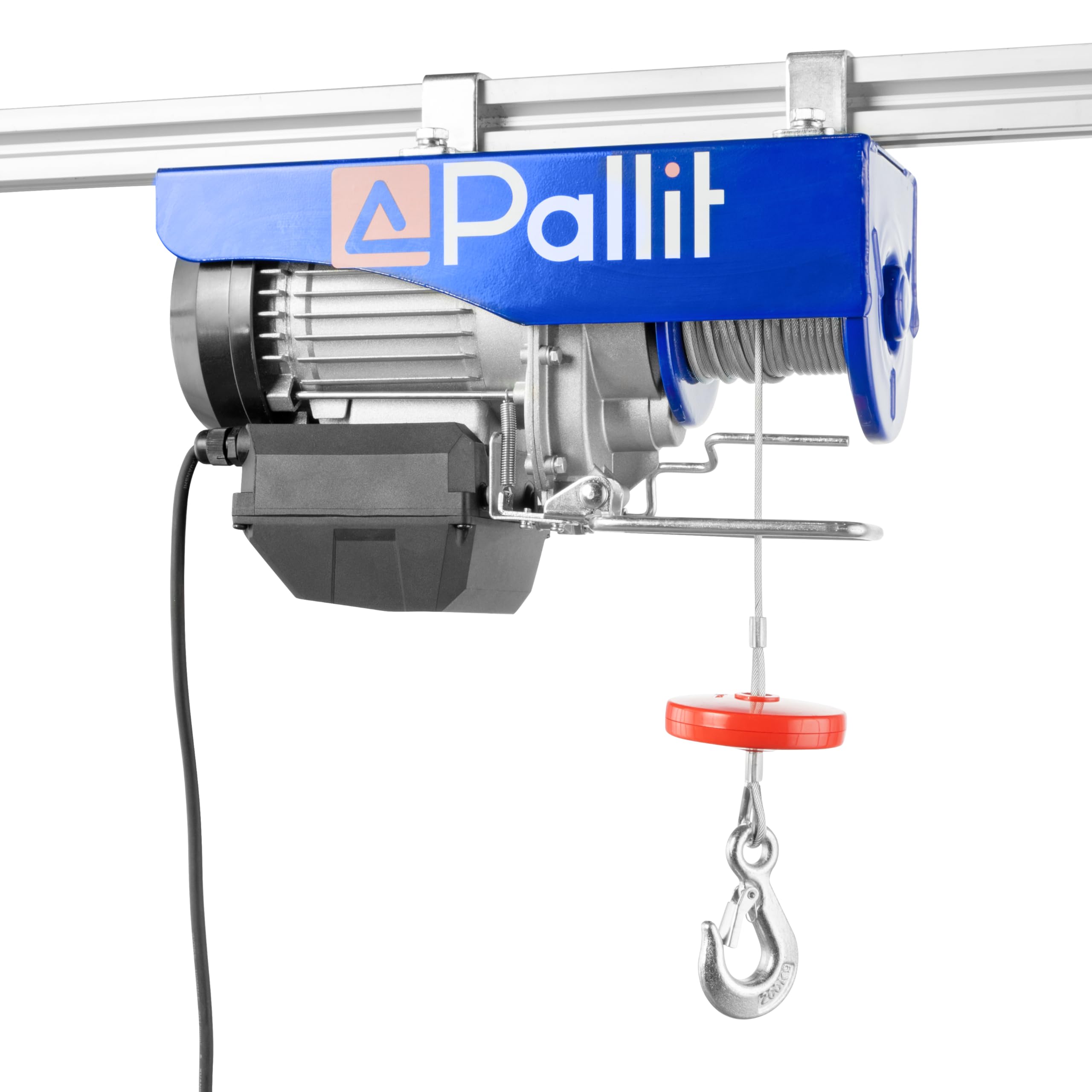 Pallit elektrische Seilwinde REMOTE | 200 kg/12 m | 400 kg/6 m | inkl. Funkfernbedienung mit 10 m Reichweite | Seilzug elektrisch