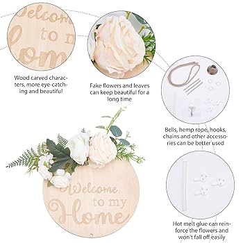 Amazon.co.jp: SUPERDANT ウェルカムボード 玄関 ウェルカム