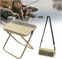 Vista 1 de Portable Foldable Backpack Stool,Foldable Travel Stool Bag,Mini Easy Carry Outdoor Chair，Pocket Chairs for Picnic Hiking Fishing（Khaki