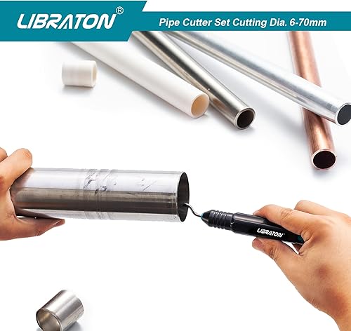 Miniatura 7 de Libraton Cortador de tubos de cobre de 14 a 2-34 pulgadas, cortador de tubos, cortador de tubos de alta resistencia para tubería de cobre con