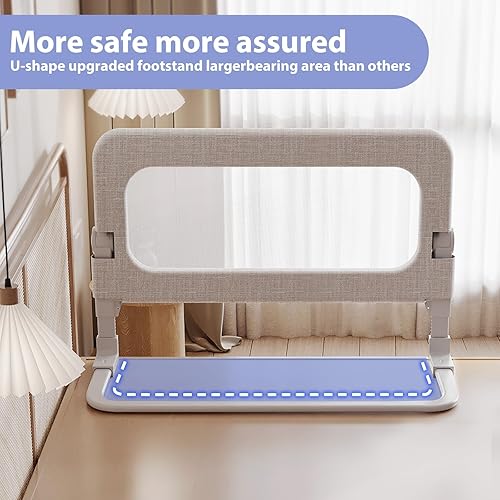 Miniatura 7 de Barandillas para cama de bebé para niños pequeños  Barandilla de cama para cama de tamaño Queen Full King Twin Litera tamaño cama altura ajustable y