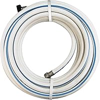 Vista 2 de Flexon Manguera segura de agua potable para barco, caravana y cámper de 1/2 pulgada x 50 pies, segura para el agua potable, construcción de 4 capas