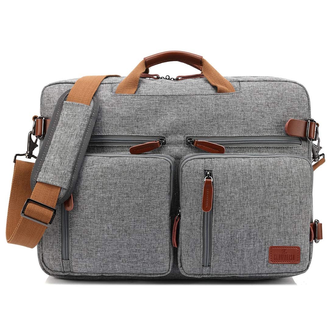 See full amazon price history chart for THE CLOWNFISH Unisex-Adult Convertible Laptop Briefcase Backpack With Genuine Leather Logo, Pullers And Handle Bag 15.6 Inch (Grey) THE CLOWNFISH Unisex-Adult Convertible Laptop Briefcase Backpack With Genuine Leather Logo, Pullers And Handle Bag 15.6 Inch (Grey) (B085WTG4M2) Amazon Price History, Amazon Price Tracker