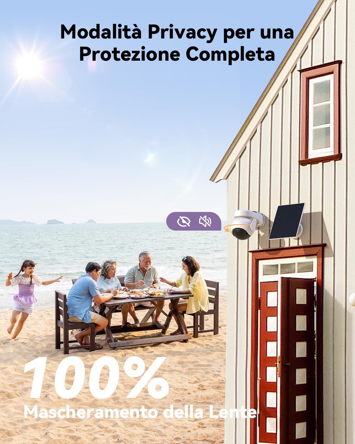 Imou 3K Telecamera Esterno 4G/Wi-Fi con Pannello Solare, 32GB SD/SIM Card | 5MP 360°, 2,4g, F1.0 Visione Notturna a Colori Aurora, AOV Registrazione 24/7, Rilevamento Umano/Veicoli, 10000mAh Batteria