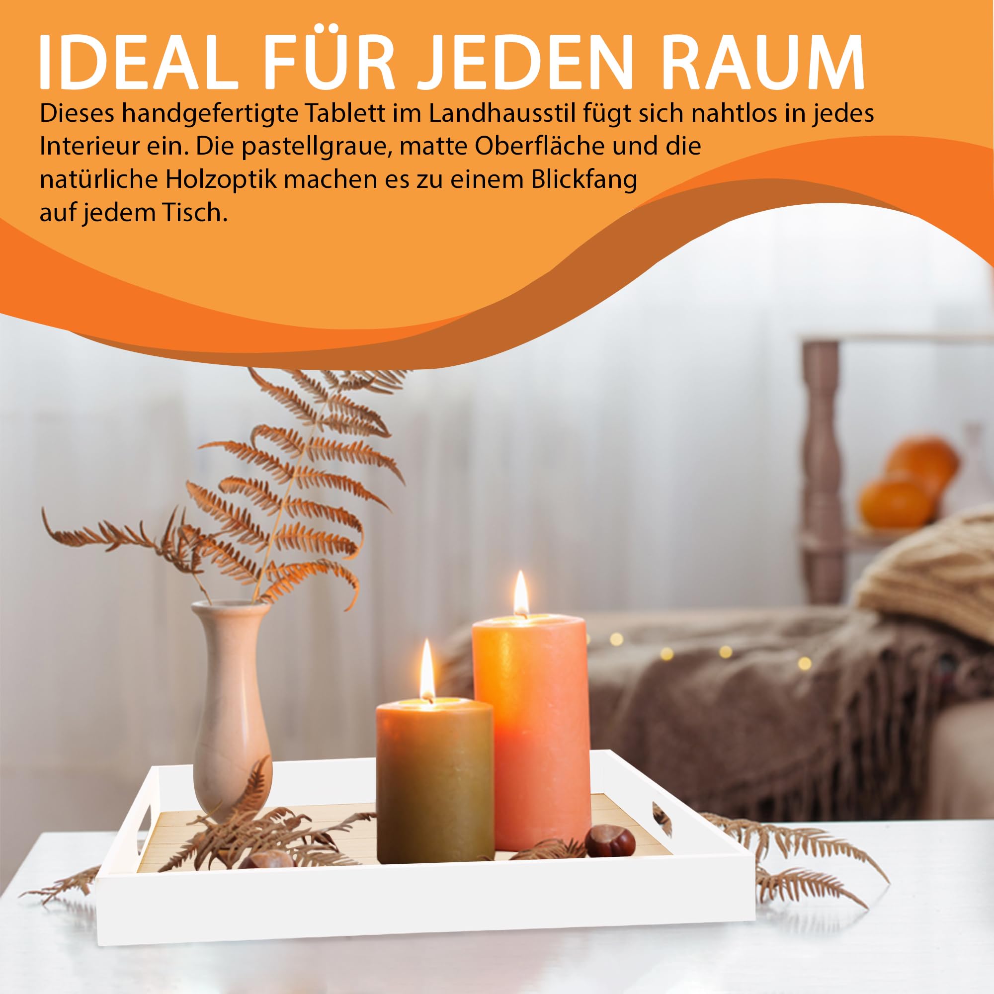 3er Set Gewellte Holzpodeste – Abgestufte Display-Ständer Für Deko, Pflanzen Oder Kuchen