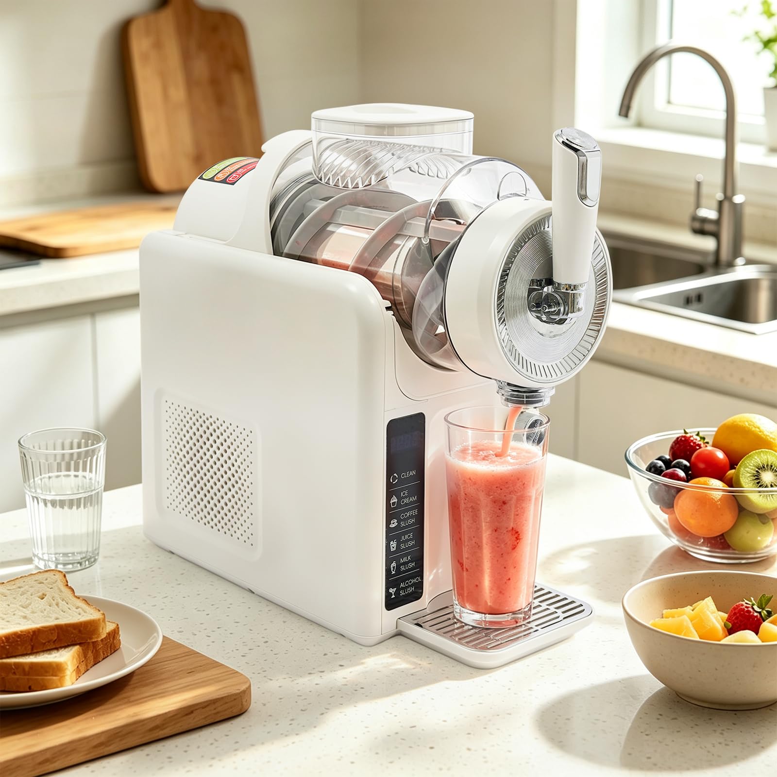 Máquina de granizado con autolimpieza, 5 modos, capacidad de 2L para el