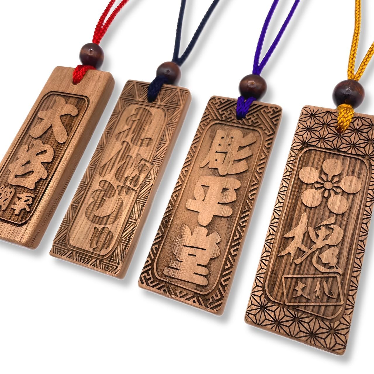 木札です Amazon.co.jp: 本格えんじゅ木札 大札 80×30mm 厚み7mm 希少木材