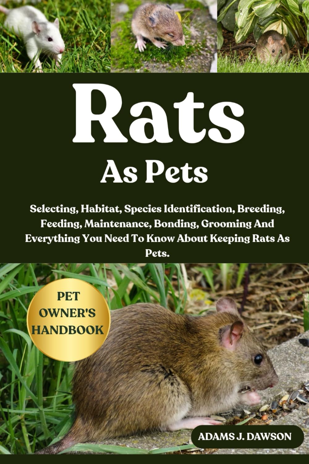 RATS AS PETS: Selecting, Habitat, Species Identification, Breeding, Feeding, Maintenance, Bonding, Grooming And Everything You Need To Know About Keeping Rats As Pets.