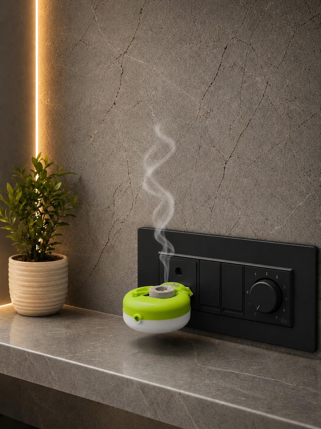Khodiyar Electric Modular Kapoor Dani, Pooja Camphor Diffuser for