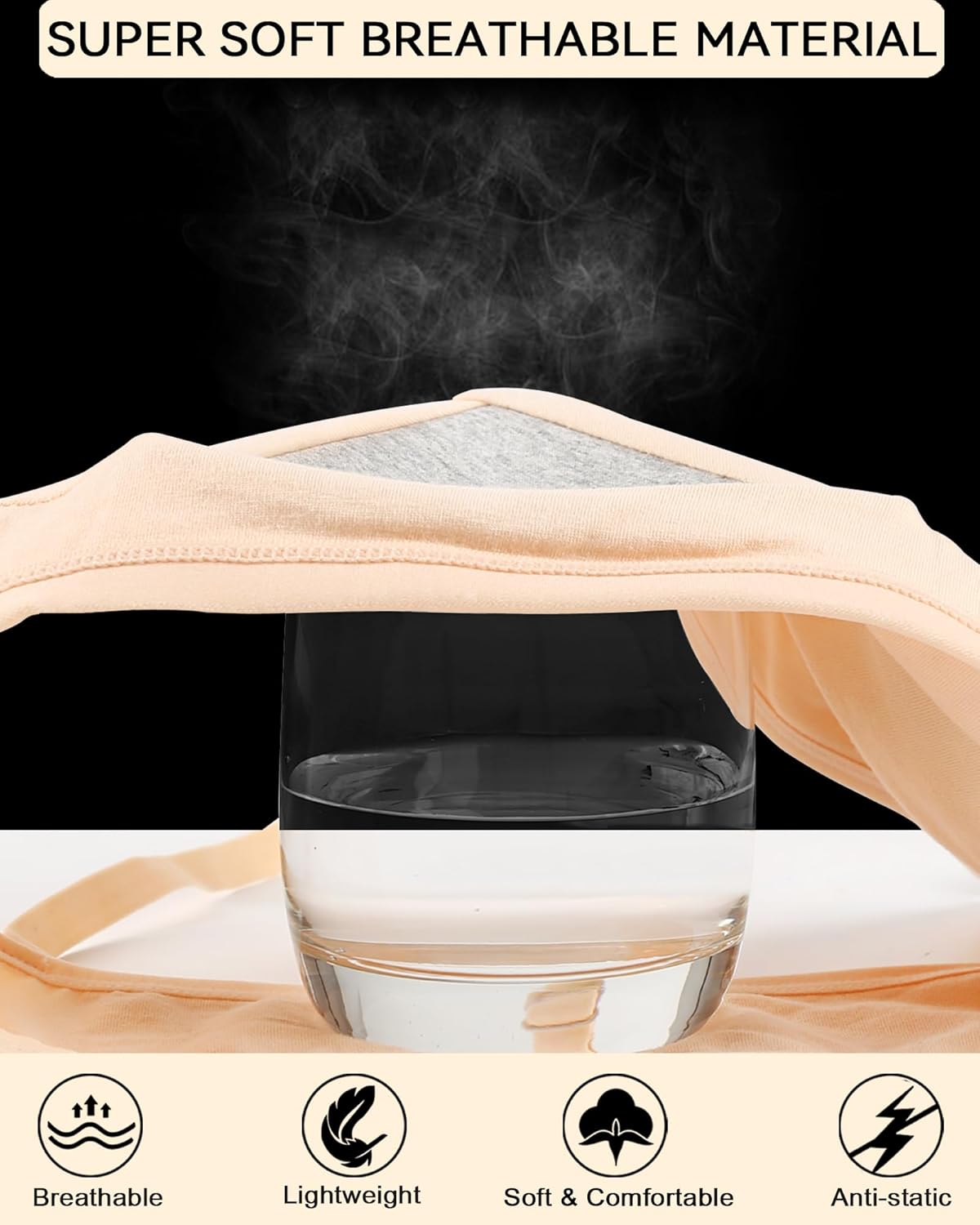 Training Bras for Girls Wireless Teen Bras Lightly Padded Cotton Kids Bra Adjustable Straps Back - Image 5