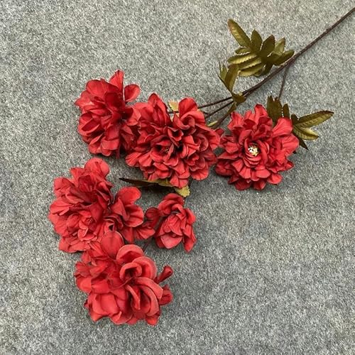 ZFISH 65cm D-010cm 3 têtes 5 têtes 9 têtes Pivoine Fleur Artificielle fête de Mariage décoration Accessoire Floral-9