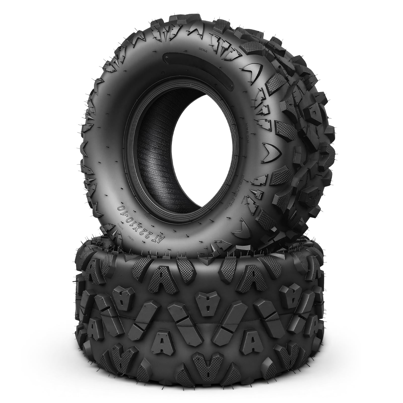 PROPARTS 2Pcs 22x10-10 ATV UTV Tires All-Terrain