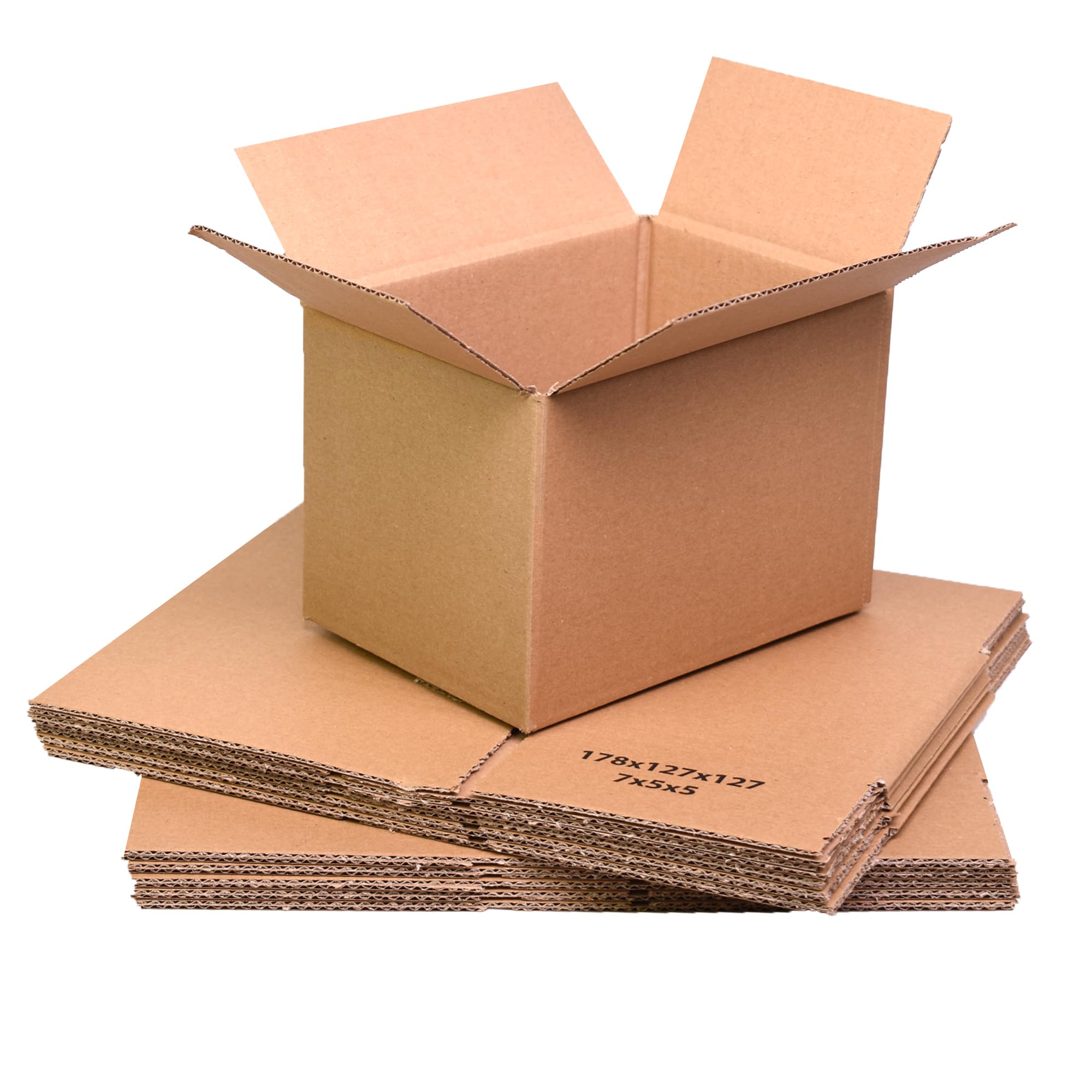 200 x Single Wall Postal Mailing Cardboard Boxes 7x5x5"