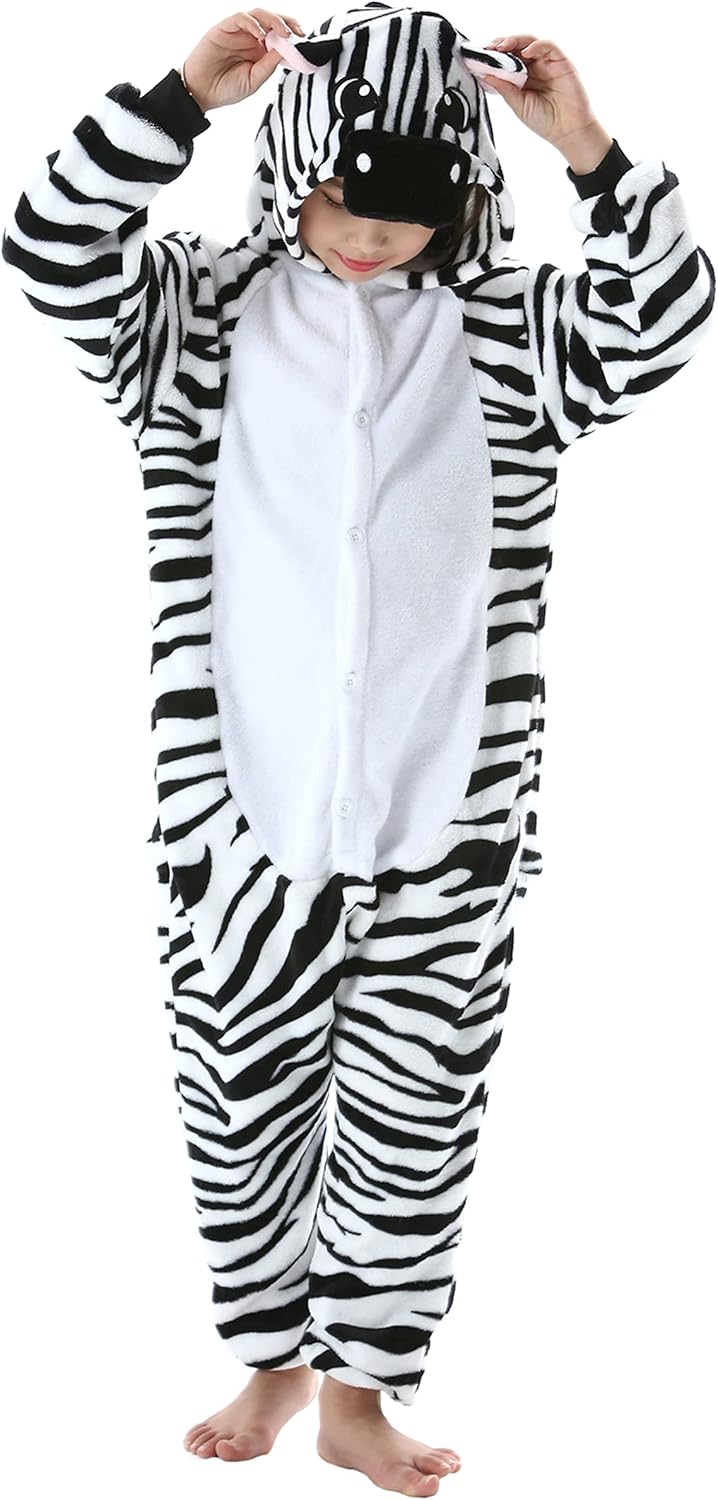 ATOZ Onesie for Kids, Animal Pajamas Halloween Cosplay Costume for Girls Boys