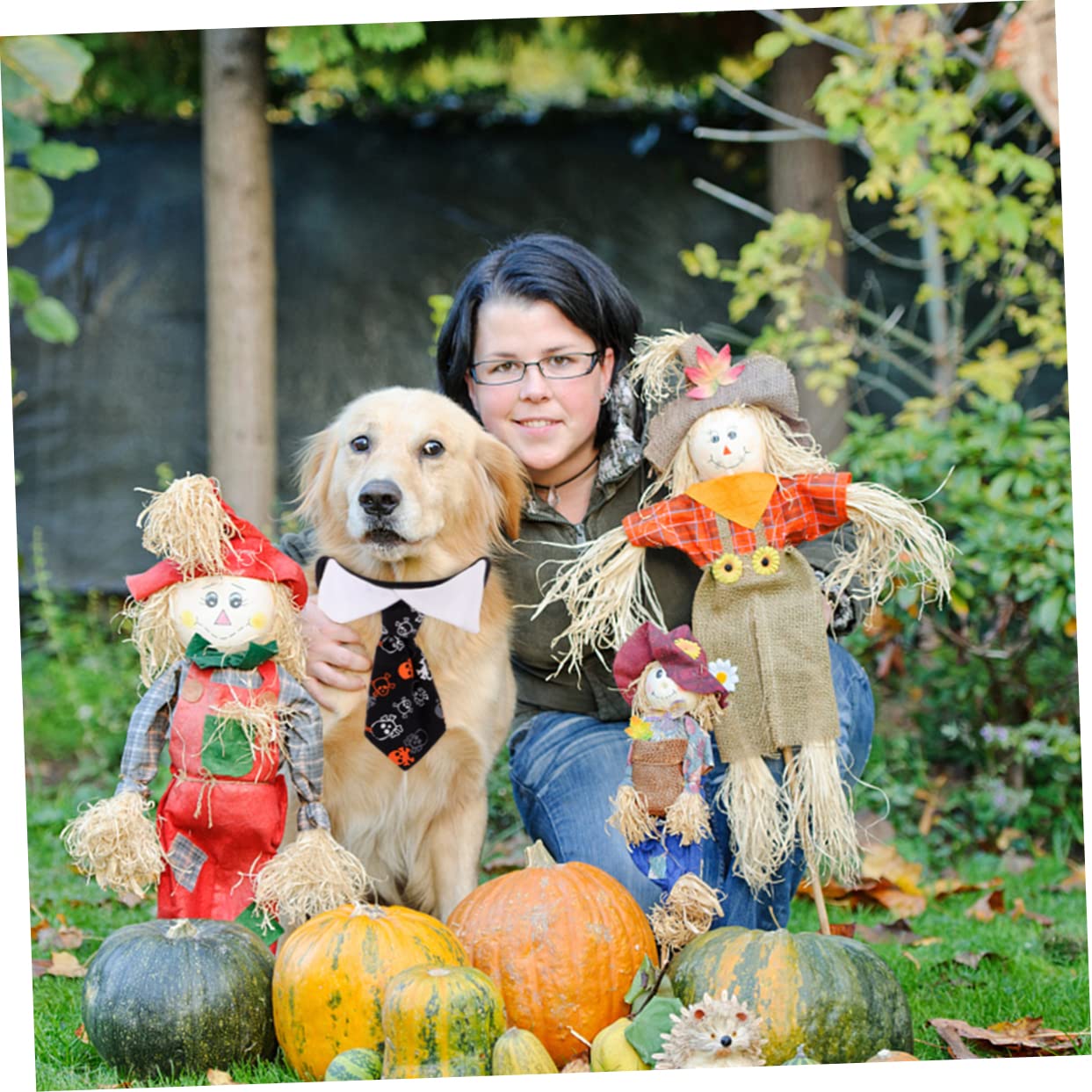 FOMIYES 3 Pezzi Di Halloween Cane Con Teschi Comode Cravatte in Cotone Per Animali Domestici Per Occasioni Festive Taglia S
