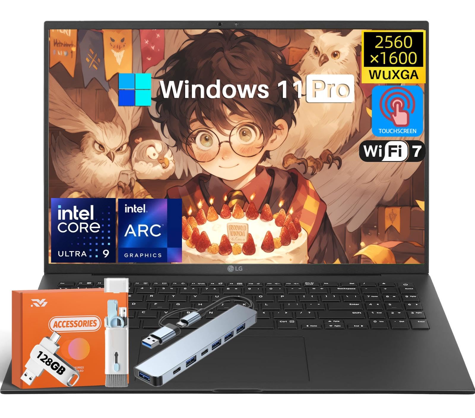 Gram 17 2025 Laptop Copilot+ PC, 17" WQXGA 2.5K Touchscreen, Intel Ultra 9 288V Processor(5.1GHz,8 cores & 8 Threads), 32 GB RAM, 4 TB SSD, Intel Arc Graphics, Wi-Fi 7, Backlit KB, Win 11 Pro