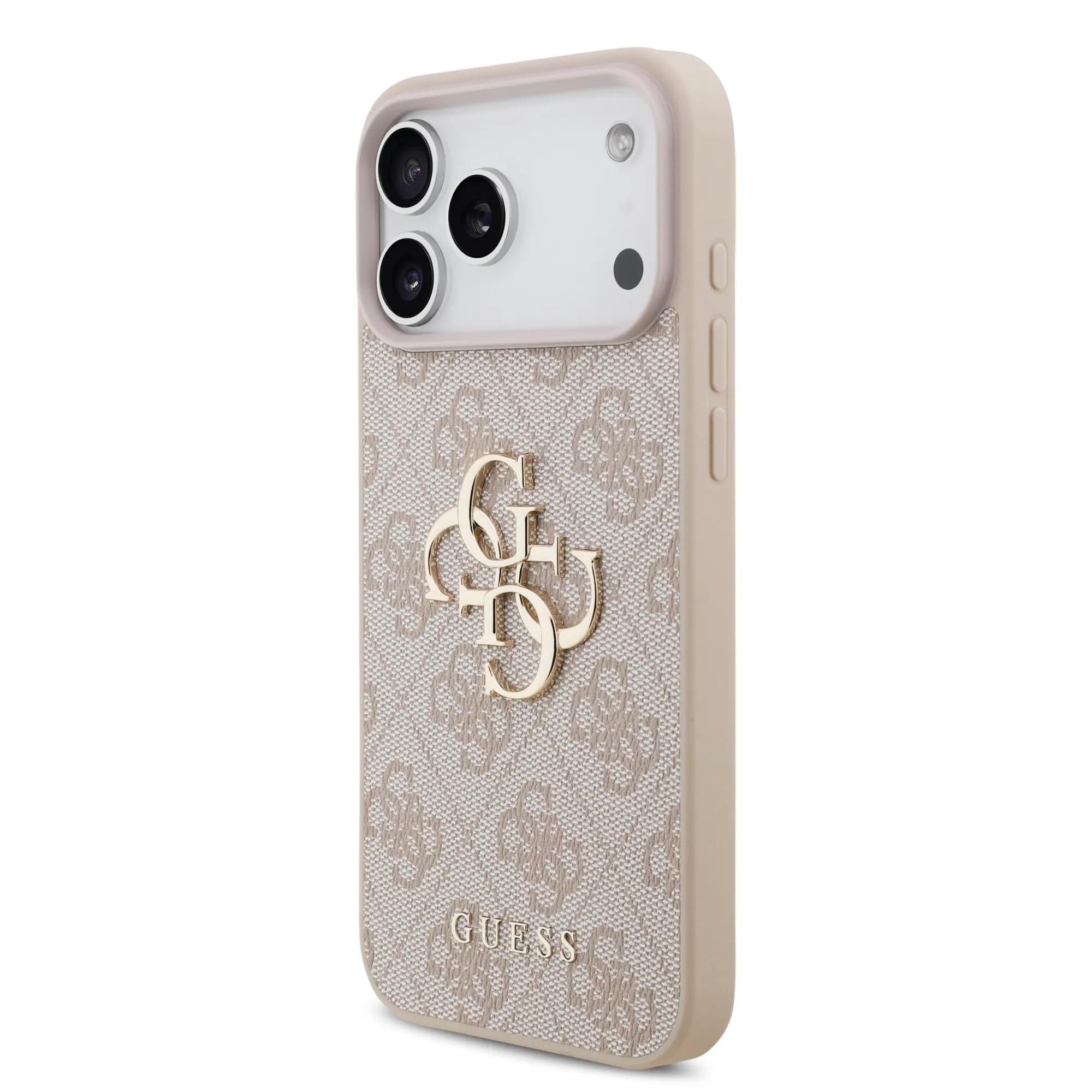 Image secondaire de Coque iPhone 17 Pro Guess 4G Grand Logo - Rose Bonbon