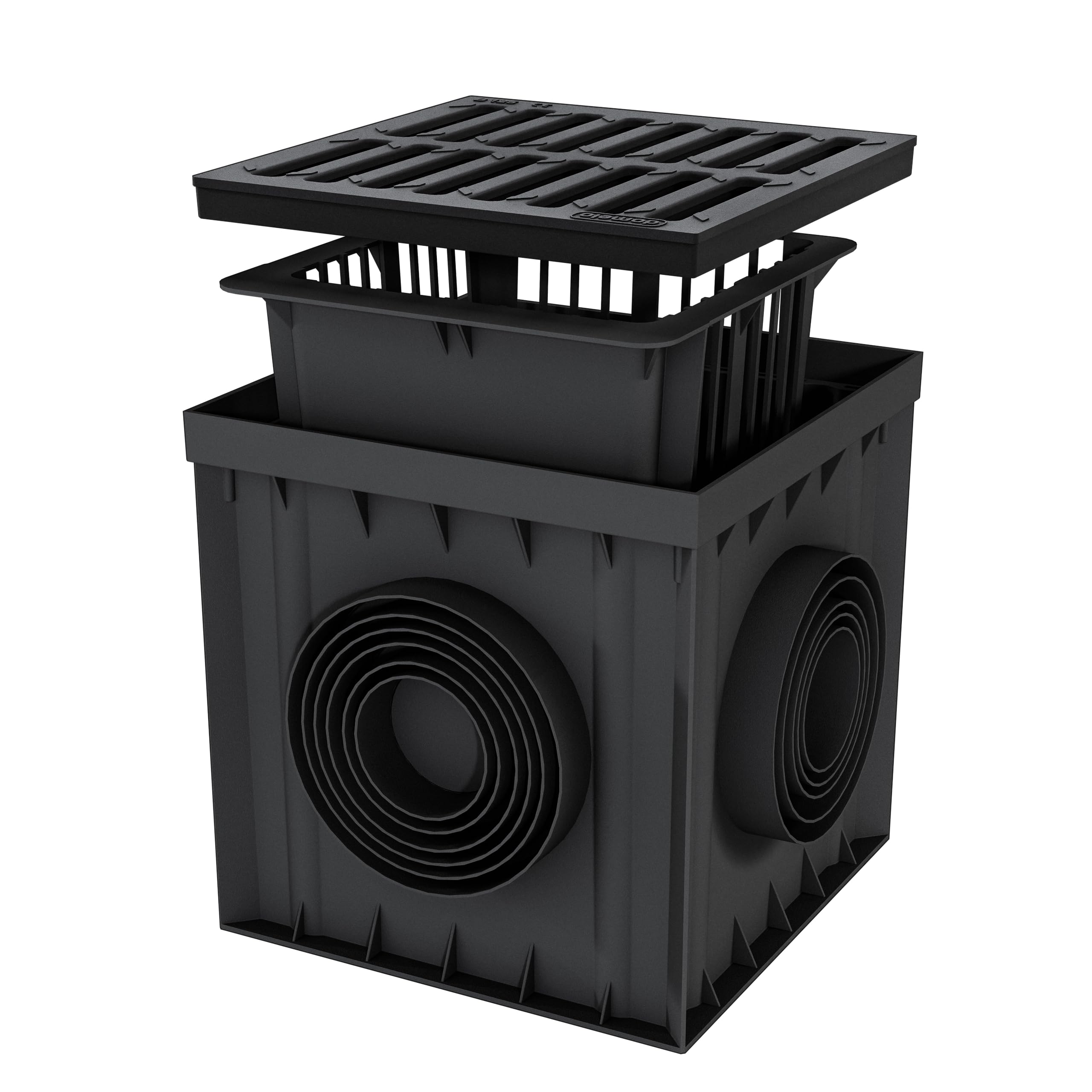 Verdone Hofablauf befahrbar LKW 300x300 Gussrost Standard Hofeinlauf Regensinkkasten Regenablauf Hofeinlauf C250 25 Tonnen Gully Gulli Hofsinkkasten 30x30 cm