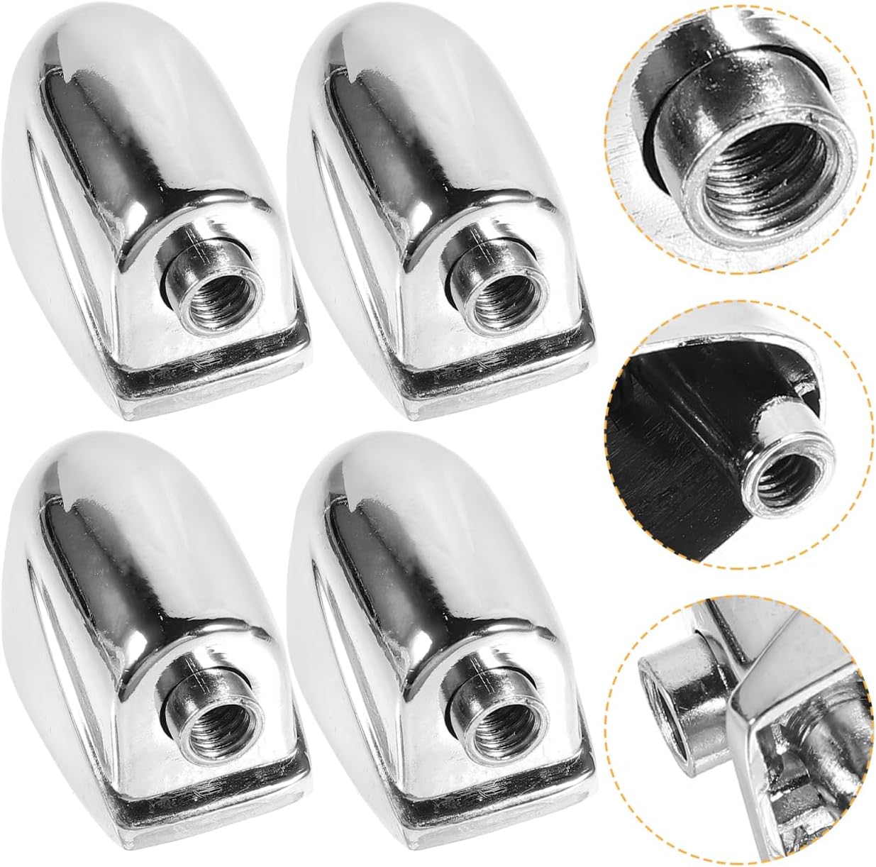 Milisten 15 Pcs Single-End Snare Drum Lugs with Claw Hook Connectors Replacement Drum Hardware Accessories for Snare and Bass Drums Easy to Install Set Parts for Percussion