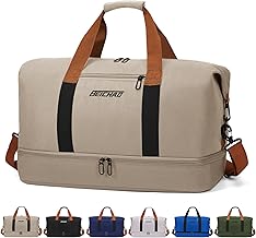 Sporttasche & Reisetasche für Damen und Herren - mit Schuhfach & Nassfach, Large Capacity Travel Bag Leichte Trainingstasche wasserdichte Schwimmtasche für Reisen, Sport, Fitness