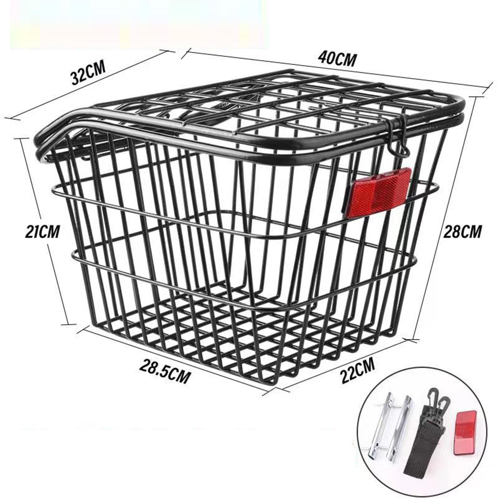 Panier De Vélo Arrière Grande Capacité - En PP Robuste, Bande Réfléchissante, Pour Animaux Ou Courses