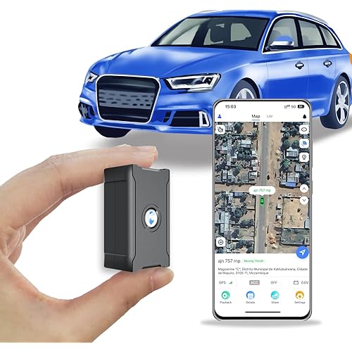 WANWAYTECH Mini GPS Tracker for Vehicles, 4G LTE GPS Tracking Device, GPS Tracking Device with App, US and Worldwide Real-Time Tracking, Subscription Needed