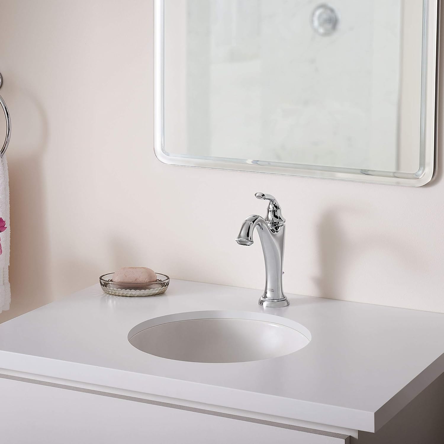 American Standard 7106101.002 Patience Single Hole Bathroom Faucet, Polished Chrome