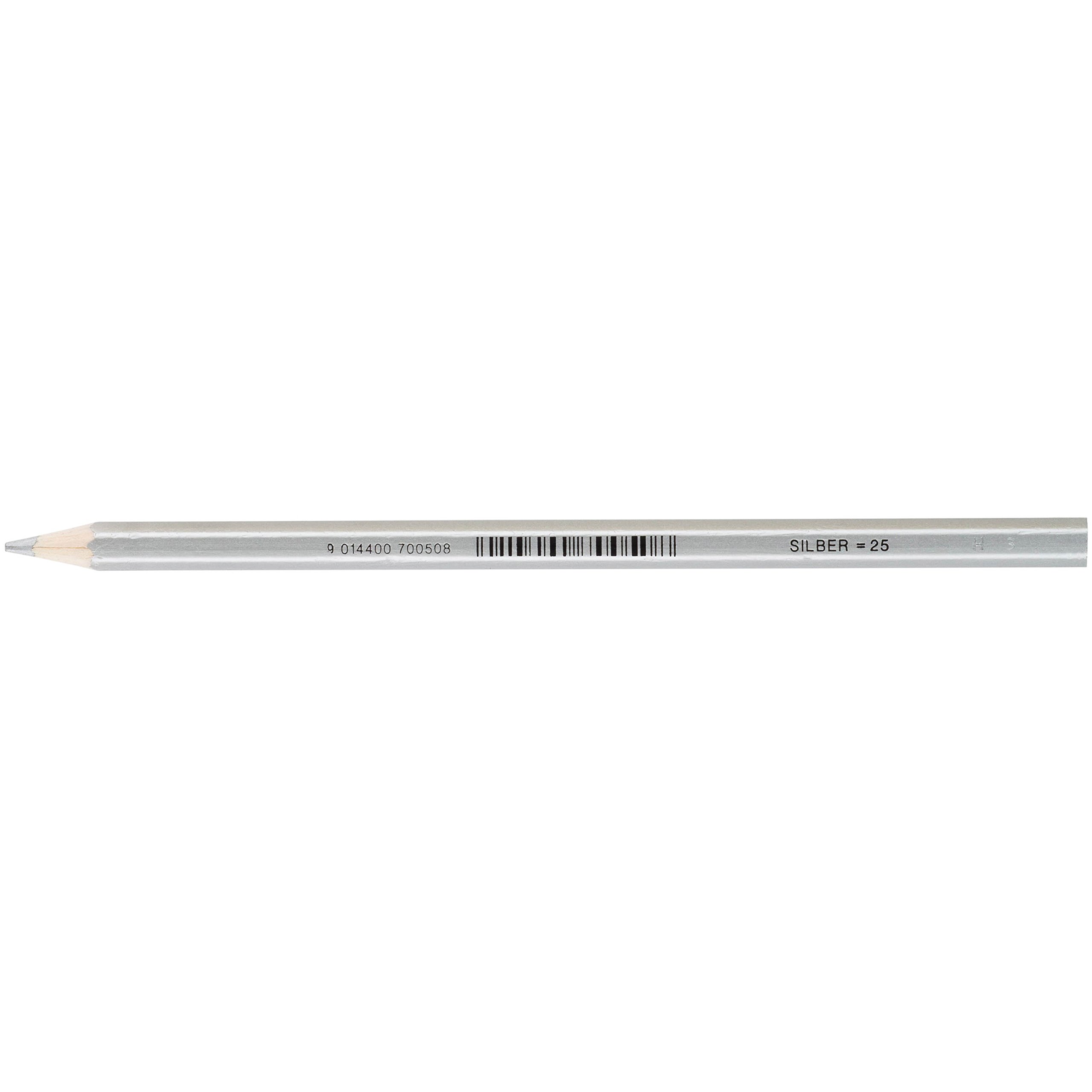 Jolly Super Sticks Crayons Individual Pencils Pack of 12 Silver