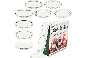 Dissolvable Canning Labels for Mason Jars - 200 Biodegradable Food Labels