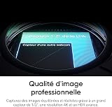 Insta360 Link 2C Noir - Webcam 4K, caméra PC Mac, Cadrage Automatique, HDR, Micro à réduction de Bruit, contrôle gestuel, pour Streaming, réunions, télétravail, Zoom, Teams, Twitch - 2