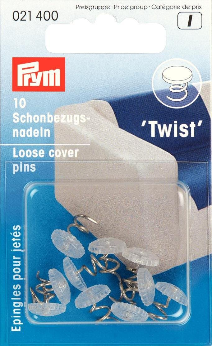 Prym Loose Cover Pins Brass Twist Silver col