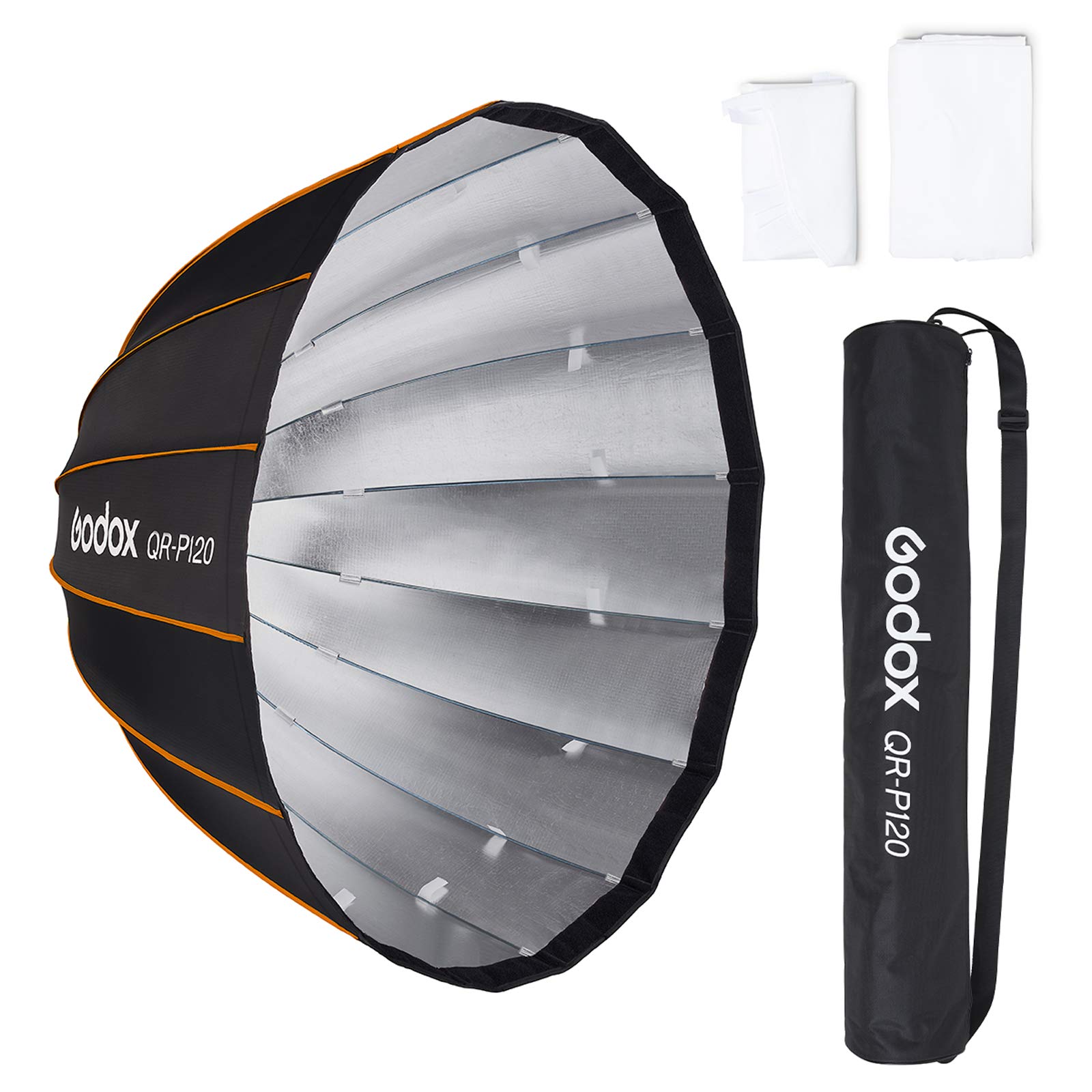 Godox QR-P120 120cm パラボリックソフトボックス グリッド付き Amazon | Godox QR-P120 120CM パラボリックソフトボックス