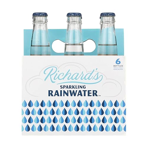 RICHARD'S RAINWATER Agua de lluvia con gas, 12 FZ