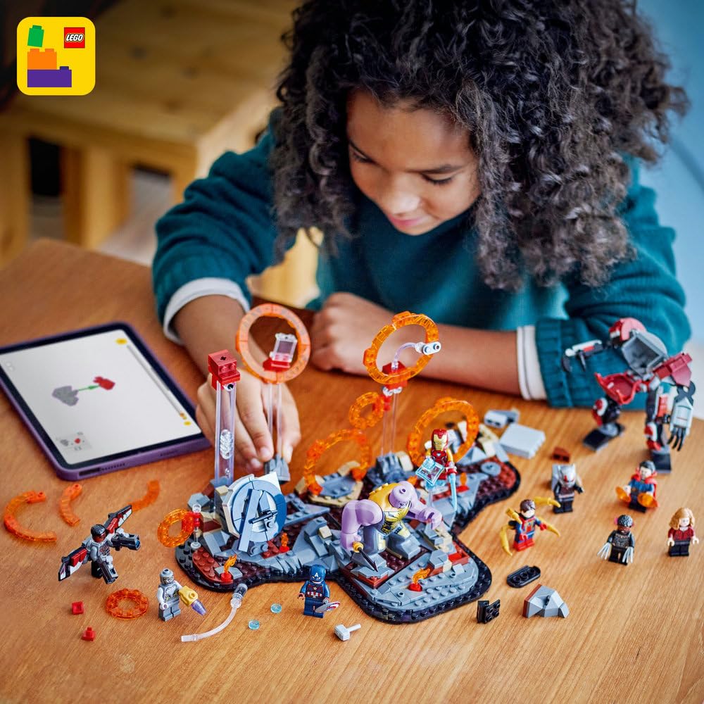 LEGO | Marvel Avengers: Koniec gry — ostateczna bitwa 76323 | Zabawka dla 10-latka, 10 postaci i ruchomy mech Ant-Mana, prezent dla fana Marvela, zestaw klocków dla dzieci, 621 elementów