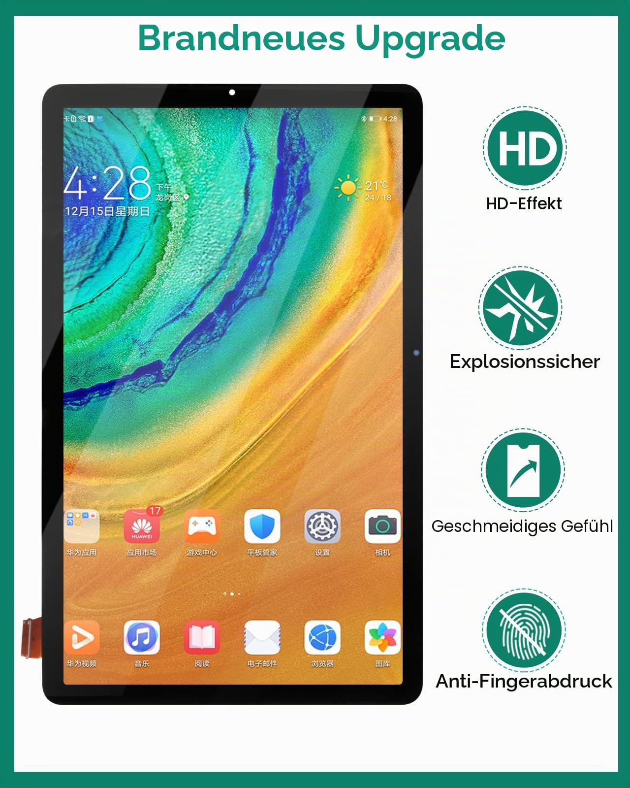 Ersatz für Samsung Galaxy Tab S6 Lite P610 SM-P610 SM-P615 10,4 Zoll LCD Display Touchscreen Digitizer Glas Montage Reparatur Teile