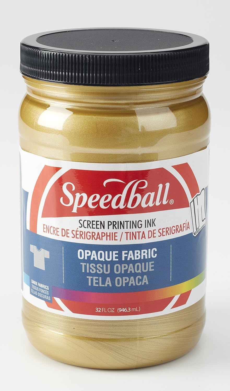 SpeedballSCREEN INK OPQ FAB 32OZ GOLD