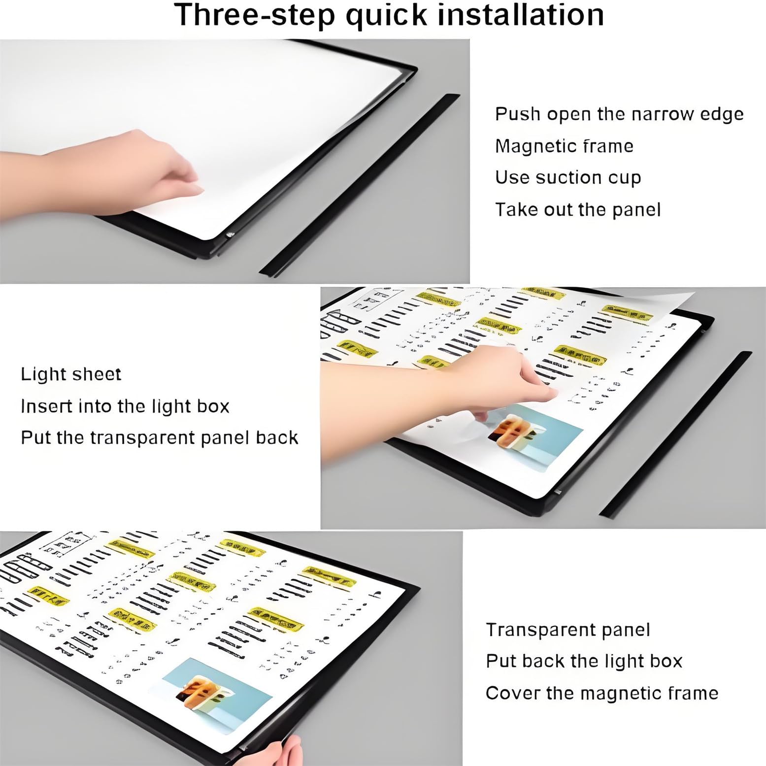 Reproductor Multimedia publicitario con USB para señalización Digital o TV, Pantalla inalámbrica con función para Compartir Fotos, Formato Horizontal/Vertical, 50 x 60 cm (Vertical