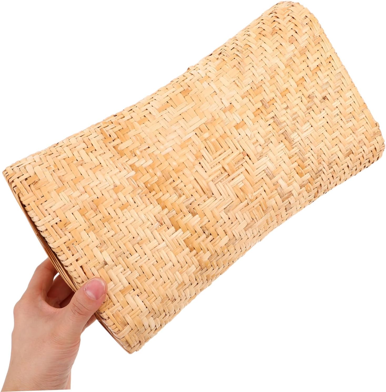 GALPADA Vietnamese Rattan Woven Pillow Breathable Cooling Headrest Washable Relaxing Cushion for Home Use Comfortable and Stylish Design for Napping and Resting