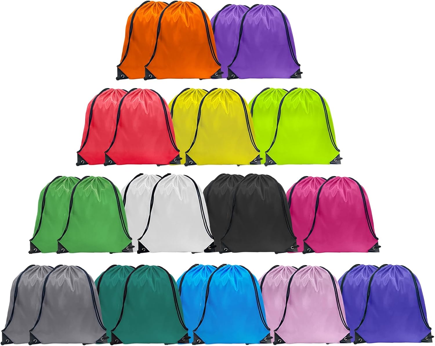 GoodtoU 28 Pcs Drawstring Backpack Cinch Bags Drawstring