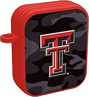 Vista 5 de AFFINITY BANDS Texas Tech Red Raiders Camo HDX - Funda compatible con Apple AirPods Generaciones 1 y 2