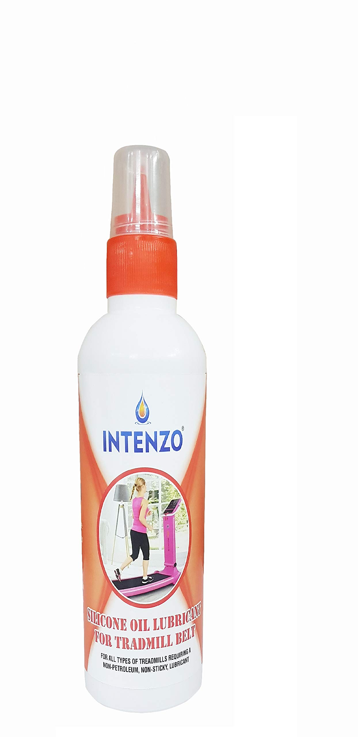 Intenzo Silicone Lubricant Oil for All Types Treadmills Belt 100 ml Nozzle Bottle